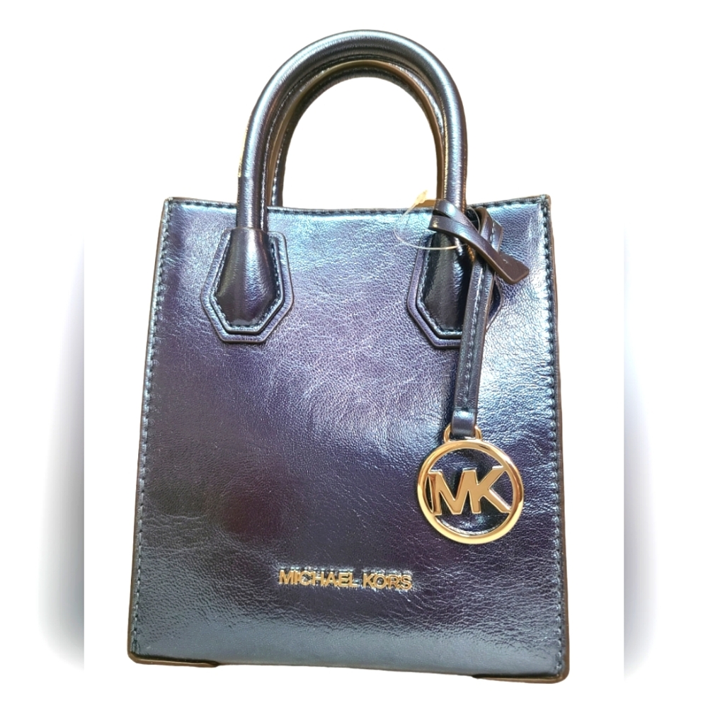 Mercer Extra-Small Patent Crossbody Bag Blue/Teal NWT